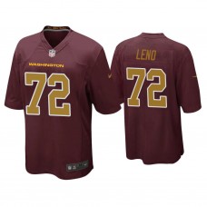 Washington Football Team #72 Charles Leno Burgundy Alternate Game Jersey