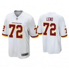 Washington Football Team #72 Charles Leno White Game Jersey