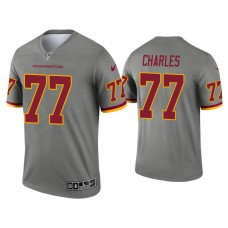 Washington Football Team #77 Saahdiq Charles Steel Inverted Legend Jersey