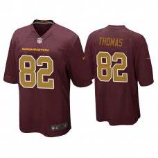 Washington Football Team #82 Logan Thomas Burgundy Alternate Game Jersey