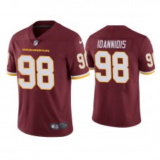 Washington Football Team #98 Matt Ioannidis Burgundy Vapor Limited Jersey