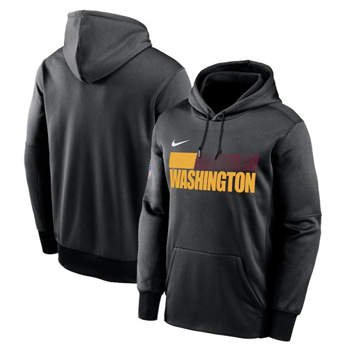Washington Football Team Nike Sideline Impact Lockup Performance Pullover Hoodie Black