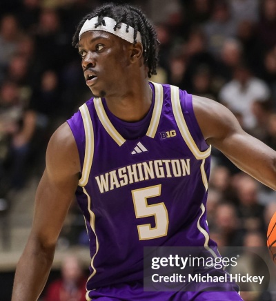 Washington Huskies #5 Zoom Diallo 2026 Purple College Basketball Game Jersey 