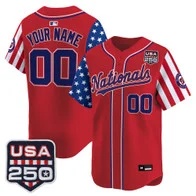 Washington Nationals America 250 Edition Vapor Premier Limited Custom Jersey RED