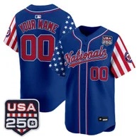 Washington Nationals America 250 Edition Vapor Premier Limited Custom Jersey ROYAL