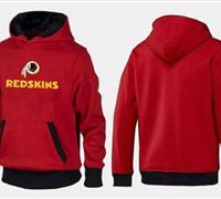 Washington Redskins Authentic Logo Pullover Hoodie Red & Black