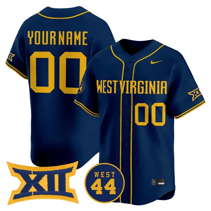 West Virginia Mountaineers 2026 Vapor Premier Limited Custom Jersey NAVY