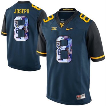 West Virginia Mountaineers Blue Karl Joseph College Football Portrait Jersey