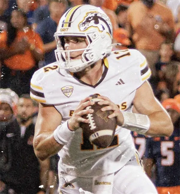 Western Michigan Broncos #12 Broc Lowry 2025 White Football Game Jersey 