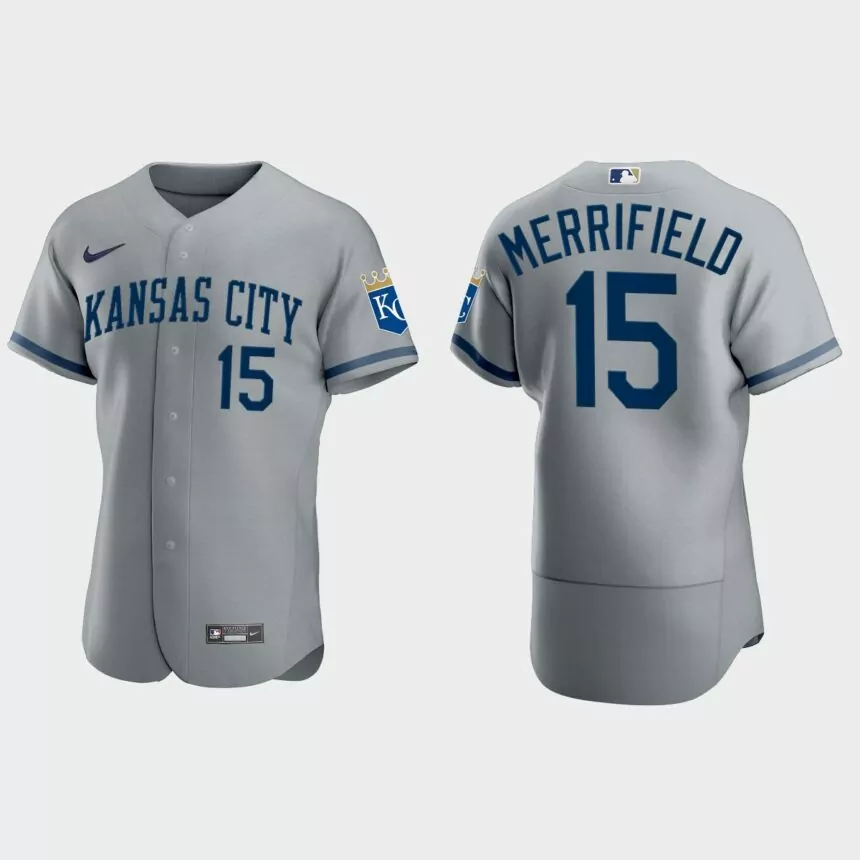 Whit Merrifield Kansas City Royals 2022 Authentic Jersey – Gray