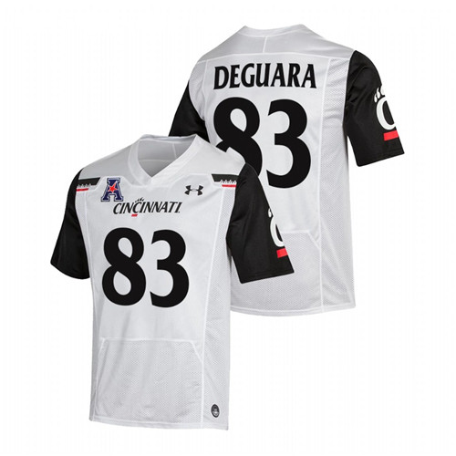 White Men Cincinnati Bearcats Josiah Deguara College Football The American Patch Jersey