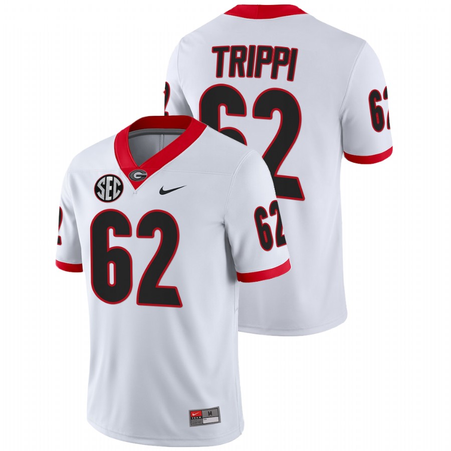 White Men Georgia Bulldogs Charley Trippi College Football NFL Alumni Jersey