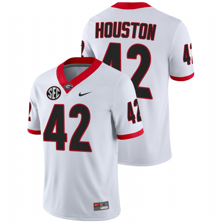 White Men Georgia Bulldogs Justin Houston College Football NFL Alumni Jersey
