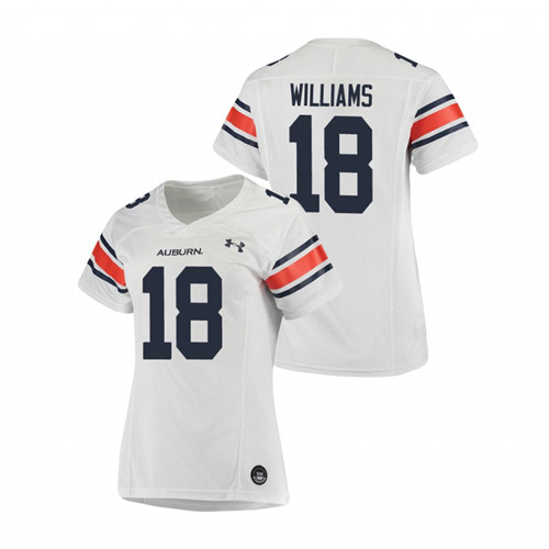 White Women's Auburn Tigers Seth Williams Replica Football Jersey