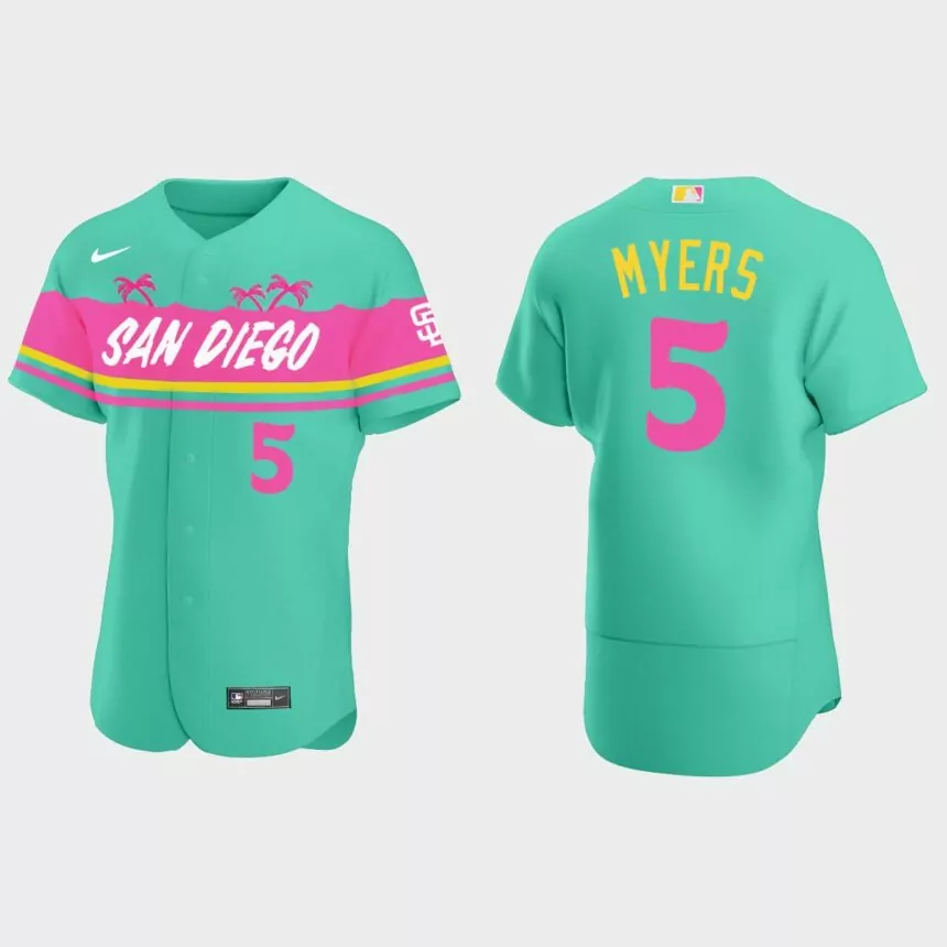 Wil Myers San Diego Padres City Connect Authentic Jersey – Teal
