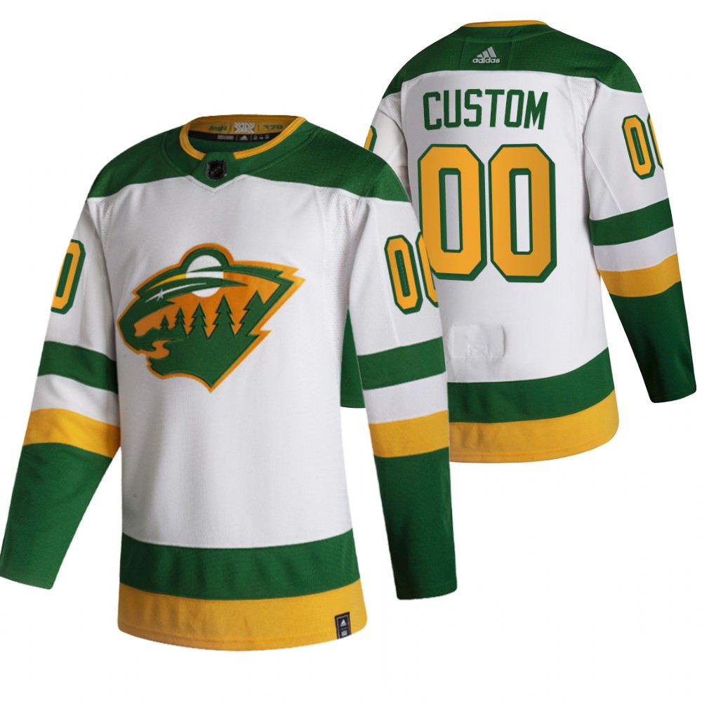 Wild 2021 Reverse Retro #00 Custom White Jersey Authentic