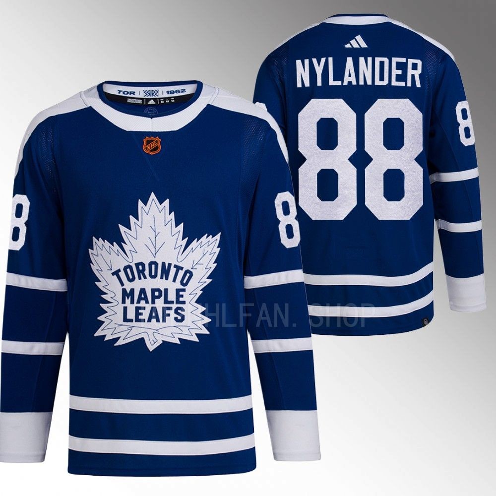 William Nylander 2022 Toronto Maple Leafs Blue Reverse Retro 2.0 Authentic Primegreen Jersey