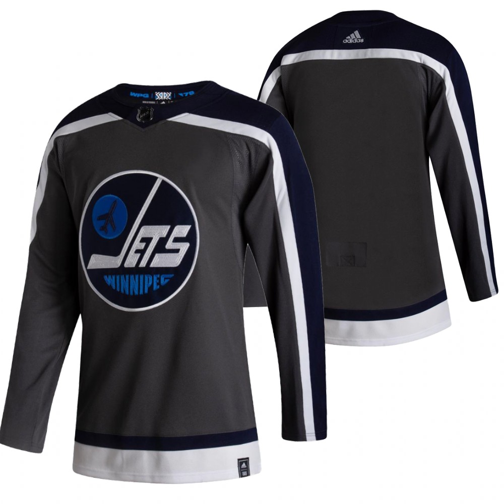 Winnipeg Jets 2021 Reverse Retro Blank Grey Jersey Special Edition Authentic