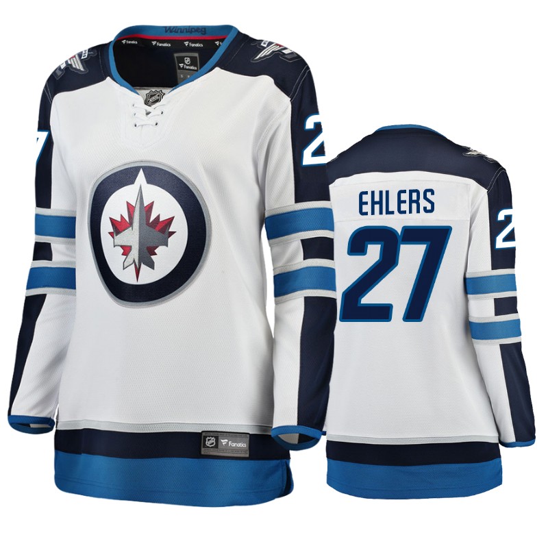 Winnipeg Jets Nikolaj Ehlers White Breakaway Fanatics Branded Jersey