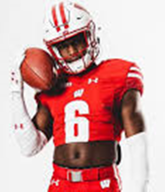 Wisconsin Badgers #6 Darrion Dupree Cardinal College Football Game Jersey 