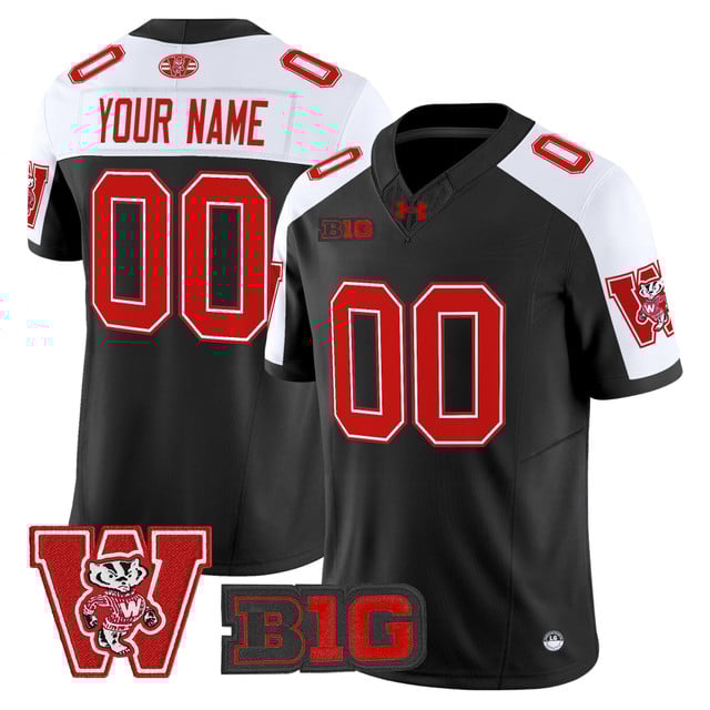Wisconsin Badgers Throwback Vapor Limited Custom Jersey alternate