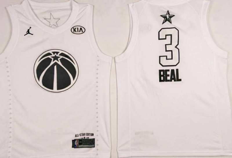 Wizards 3 Bradley Beal White 2018 All-Star Game Jordan Brand Authentic Jersey