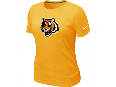 Wome Cincinnati Bengals Tean Logo Yellow T-Shirt