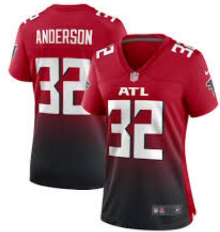 Women's Atlanta Falcons Jamal Anderson Nike Red Retired Game Jersey