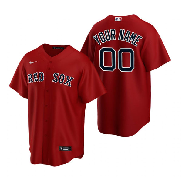 Women's Boston Red Sox Custom Nike Red Alternate Stitched MLB Cool Base Jersey