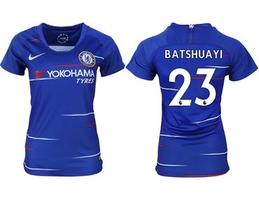 Women's Chelsea #23 Batshuayi Home Soccer Club Jersey