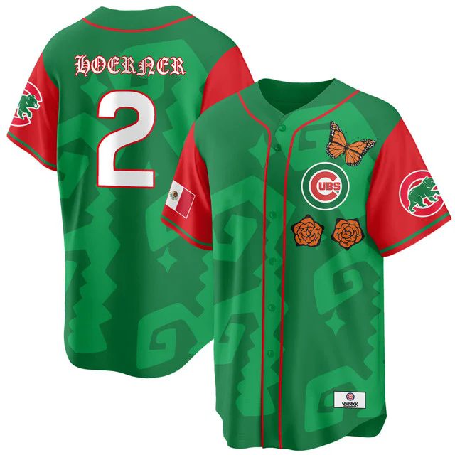 Women's Chicago Cubs Xicago Mexican Heritage Jersey #2 NICO HOERNER.webp