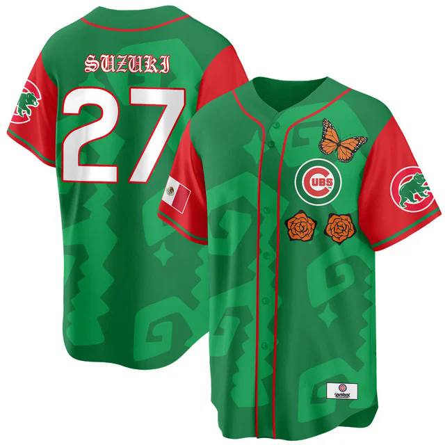 Women's Chicago Cubs Xicago Mexican Heritage Jersey #27 SUZUKI SEIYA.webp