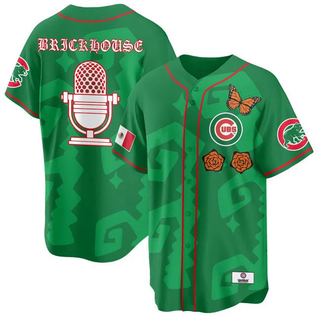 Women's Chicago Cubs Xicago Mexican Heritage Jersey GREEN JACK BRICKHOUSE.webp