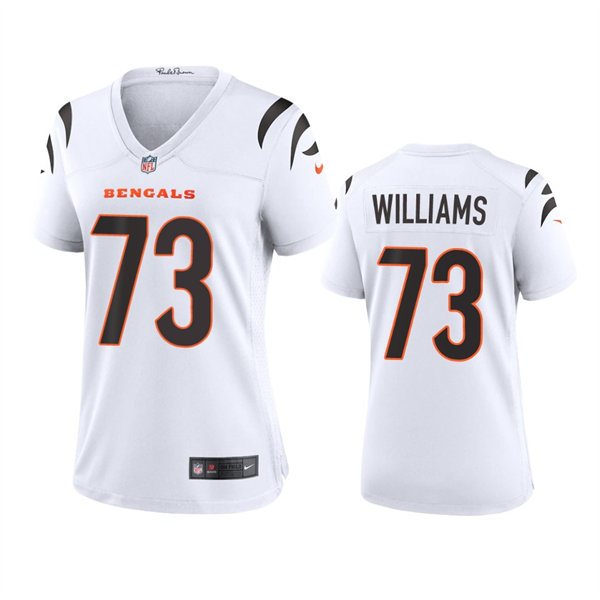 Women's Cincinnati Bengals #73 Jonah Williams Nike White Away Limited Jersey