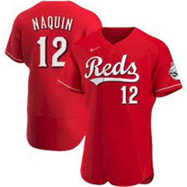 Women's Cincinnati Reds #12 Tyler Naquin Nike Scarlet Alternate Reds Player Jersey