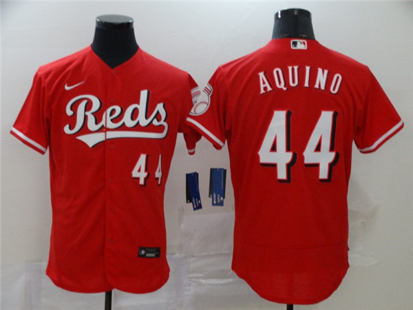 Women's Cincinnati Reds #44 Aristides Aquino Nike Scarlet Alternate Reds Player Jerseys