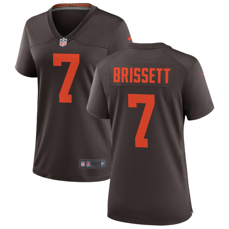 Women's Cleveland Browns #7 Jacoby Brissett Nike Brown Alternate Limited Jersey