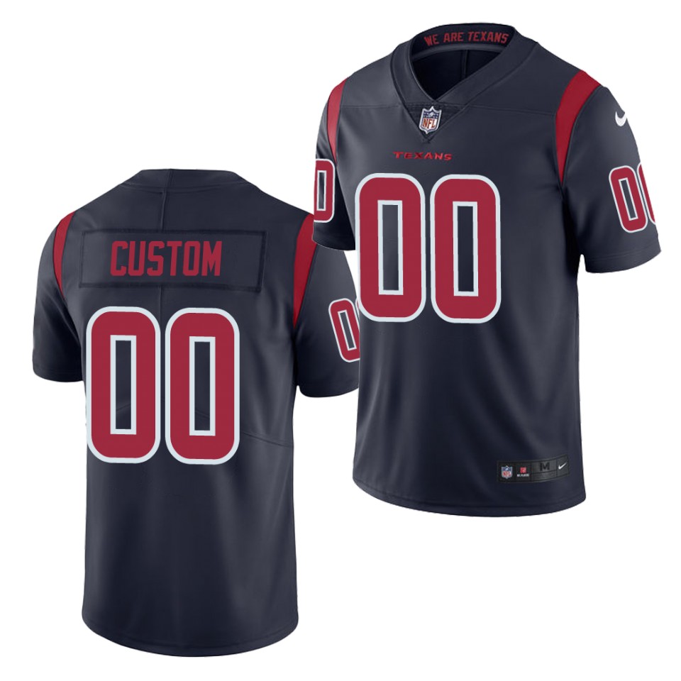 Women's Custom Houston Texans Nike Orange Color Rush Limted Lady Personal Football Jersey