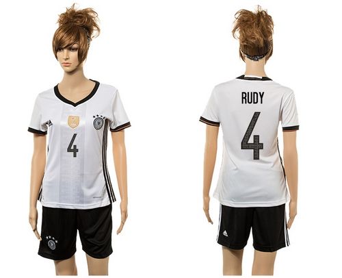 Women's Germany #8 Ozil Home Soccer Country Jersey