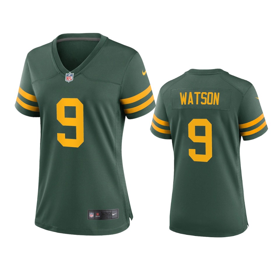 Women's Green Bay Packers #9 Christian Watson Green Vapor Limited Jersey