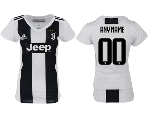 Women's Juventus Personalized Home Soccer Club Jersey