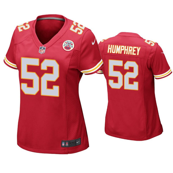 Women's Kansas City Chiefs #52 Creed Humphrey Nike Red Limited Jersey