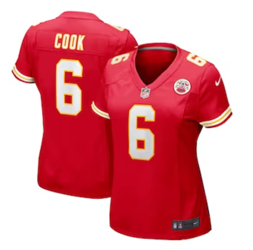 Women's Kansas City Chiefs Bryan Cook Nike Red Game Player Jersey