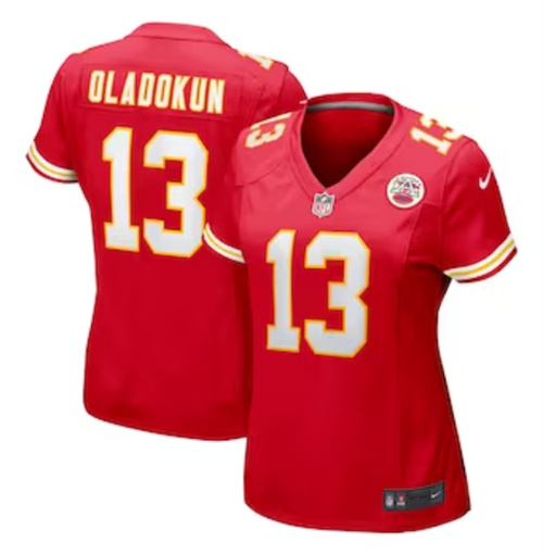 Women's Kansas City Chiefs Chris Oladokun Nike Red Game Jersey