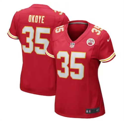 Women's Kansas City Chiefs Christian Okoye Nike Red Game Retired Player Jersey