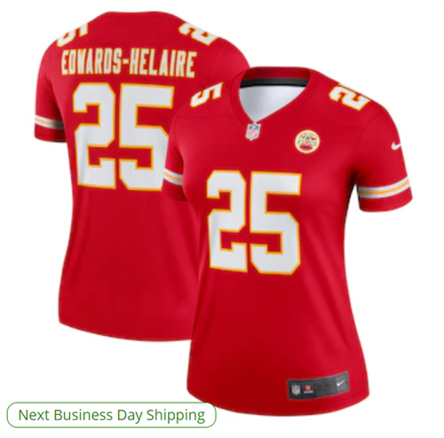 Women's Kansas City Chiefs Clyde Edwards-Helaire Nike Red Legend Jersey