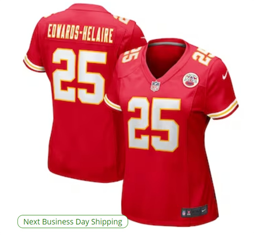 Women's Kansas City Chiefs Clyde Edwards-Helaire Nike Red Player Jersey