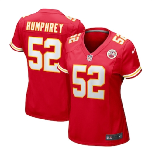 Women's Kansas City Chiefs Creed Humphrey Nike Red Game Jersey