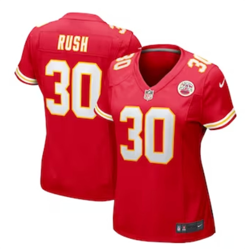 Women's Kansas City Chiefs Darius Rush Nike Red Team Game Jersey