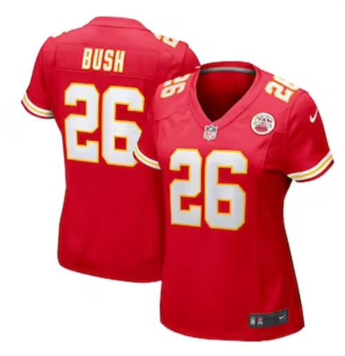 Women's Kansas City Chiefs Deon Bush Nike Red Game Player Jersey